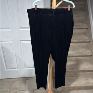 Torrid Black Velvet Pants